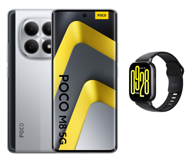Xiaomi POCO M8 5G 8/256GB Silver + Redmi Active 5 - 1489433 - zdjęcie